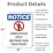 Signmission Employees Only Beyond OSHA Notice Sign, Plastic, 18in W x 24in L, 2PK OS-2PACK-NS-P-1824-V-11985 - alternate 6